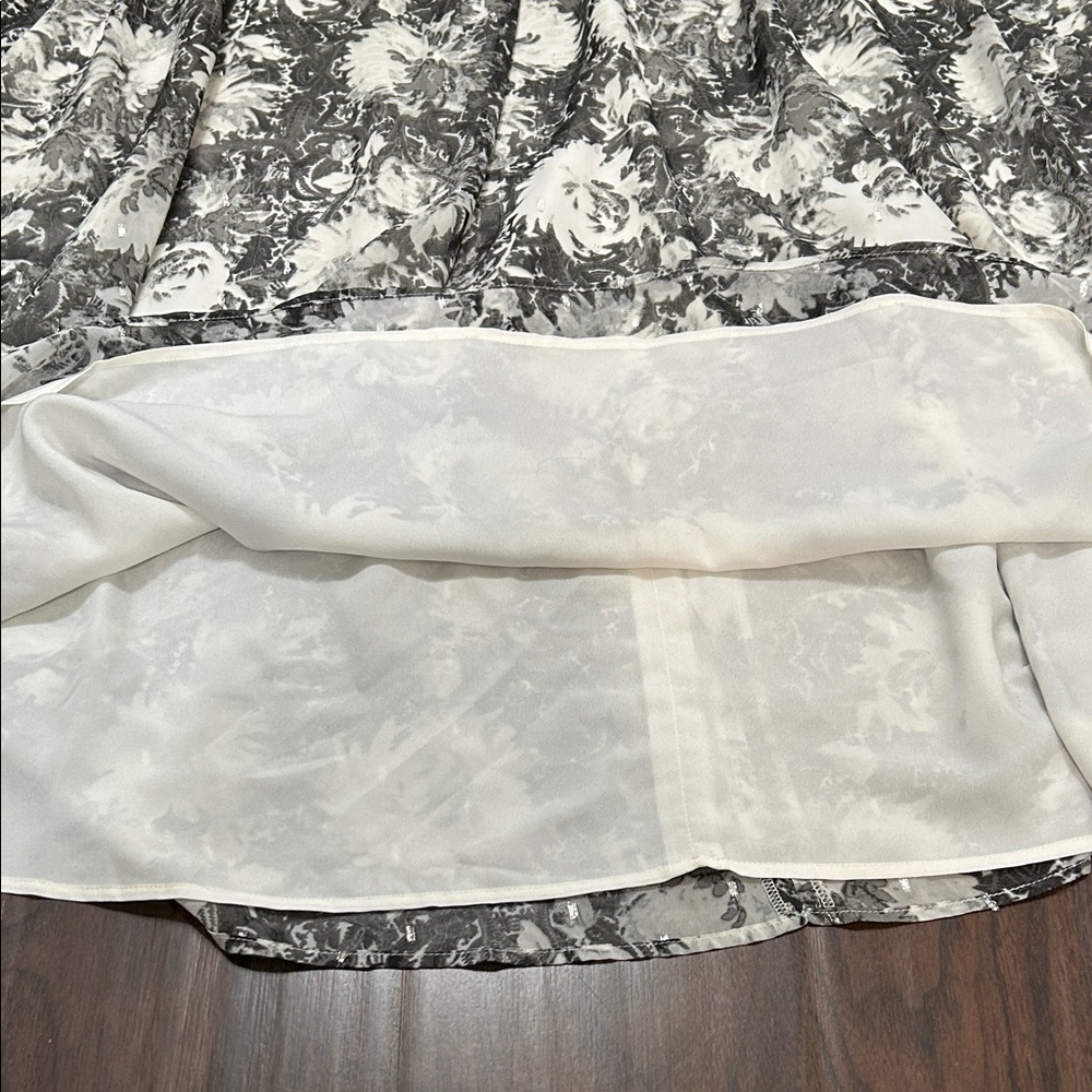 Talbots Fit and Flare Floral Scroll Dress - Picture 9 of 12